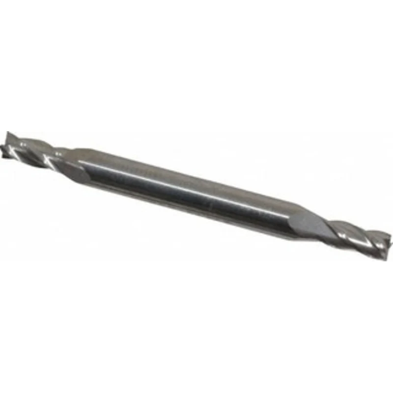 Accupro 3/32, 3/16 LOC, 1/8 Shank Diam, 1-1/2 OAL, 2 Flute, Solid Carbide Square End Mill Double End, TiCN Finish, Sp...